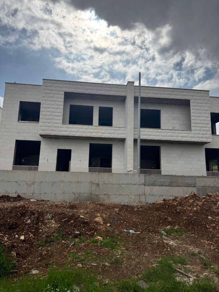 Real construction progress of residential project