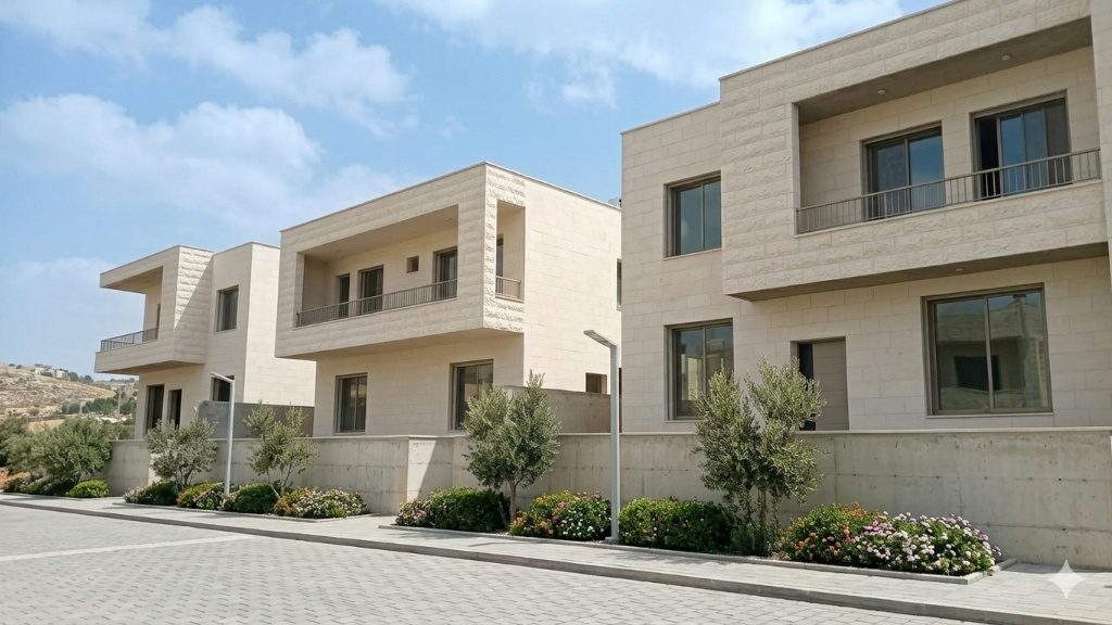 Completed Yasamina street view with landscaping